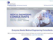 Tablet Screenshot of medicalengineeringconsultants.com